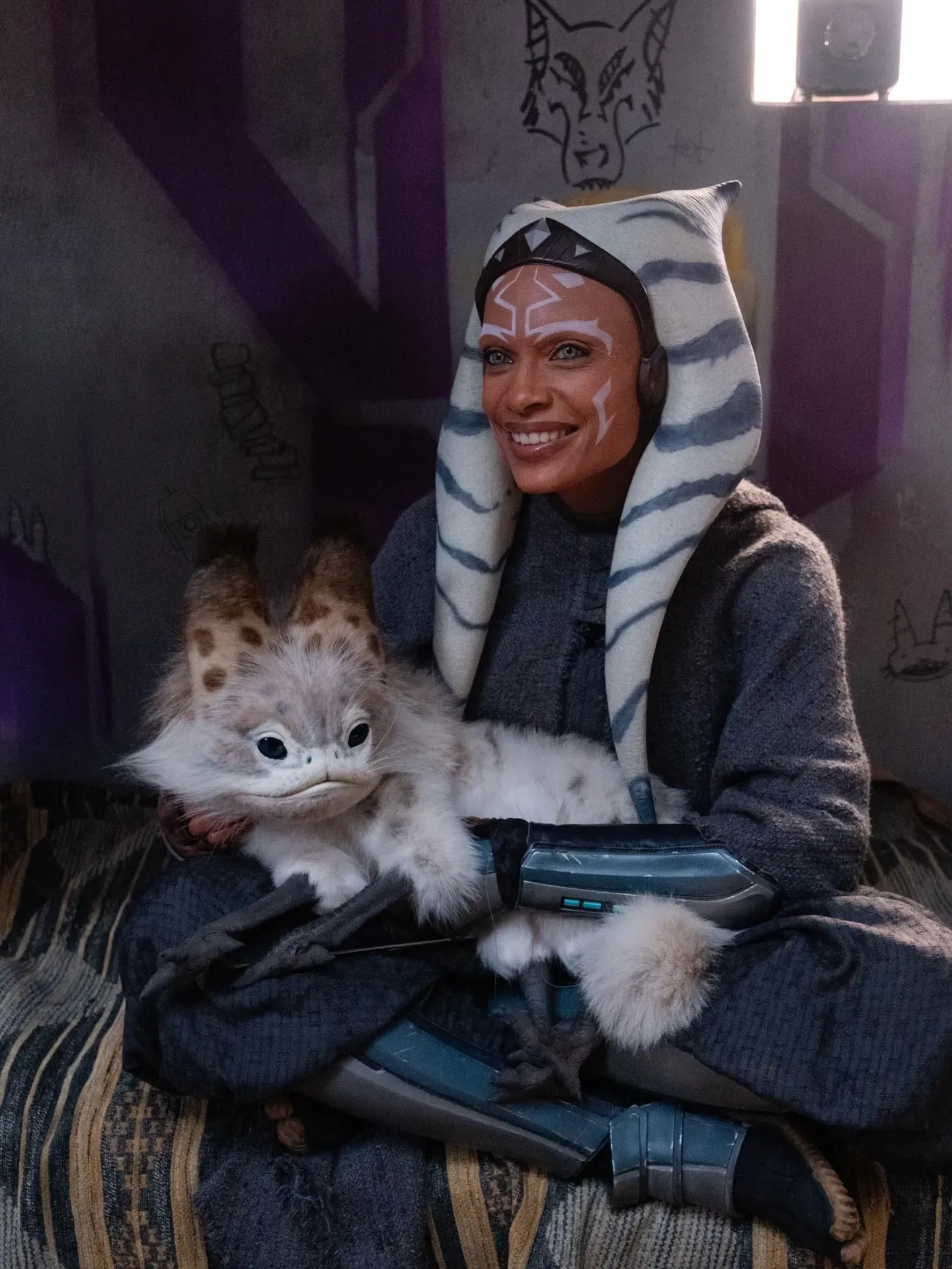 Rosario Dawson as Ahsoka Tano in The Mandalorian in 2020