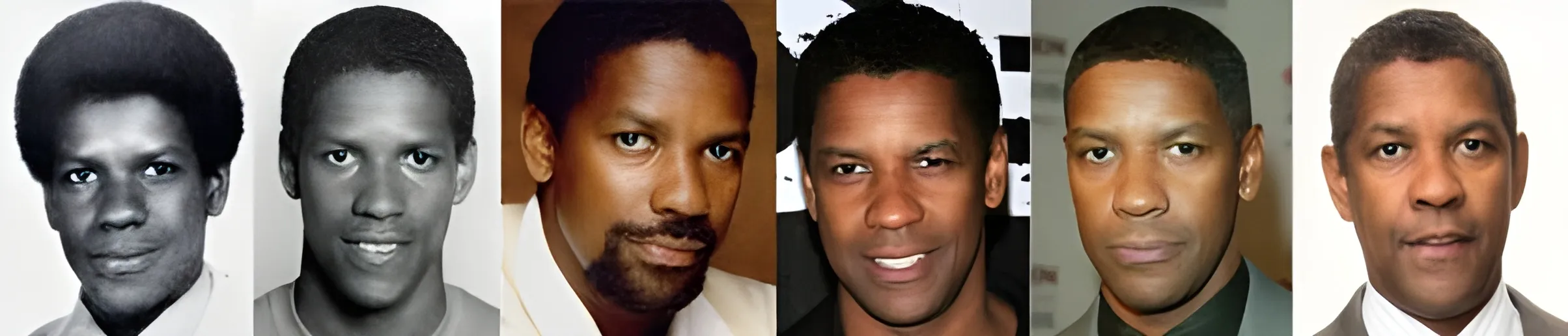 Denzel Washington then and now images