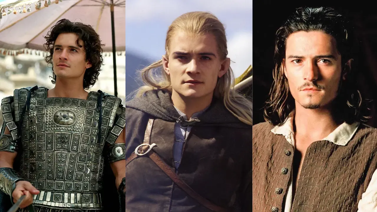 Orlando Bloom in Troy, Lord of The Rings and Pirate of the Caribian