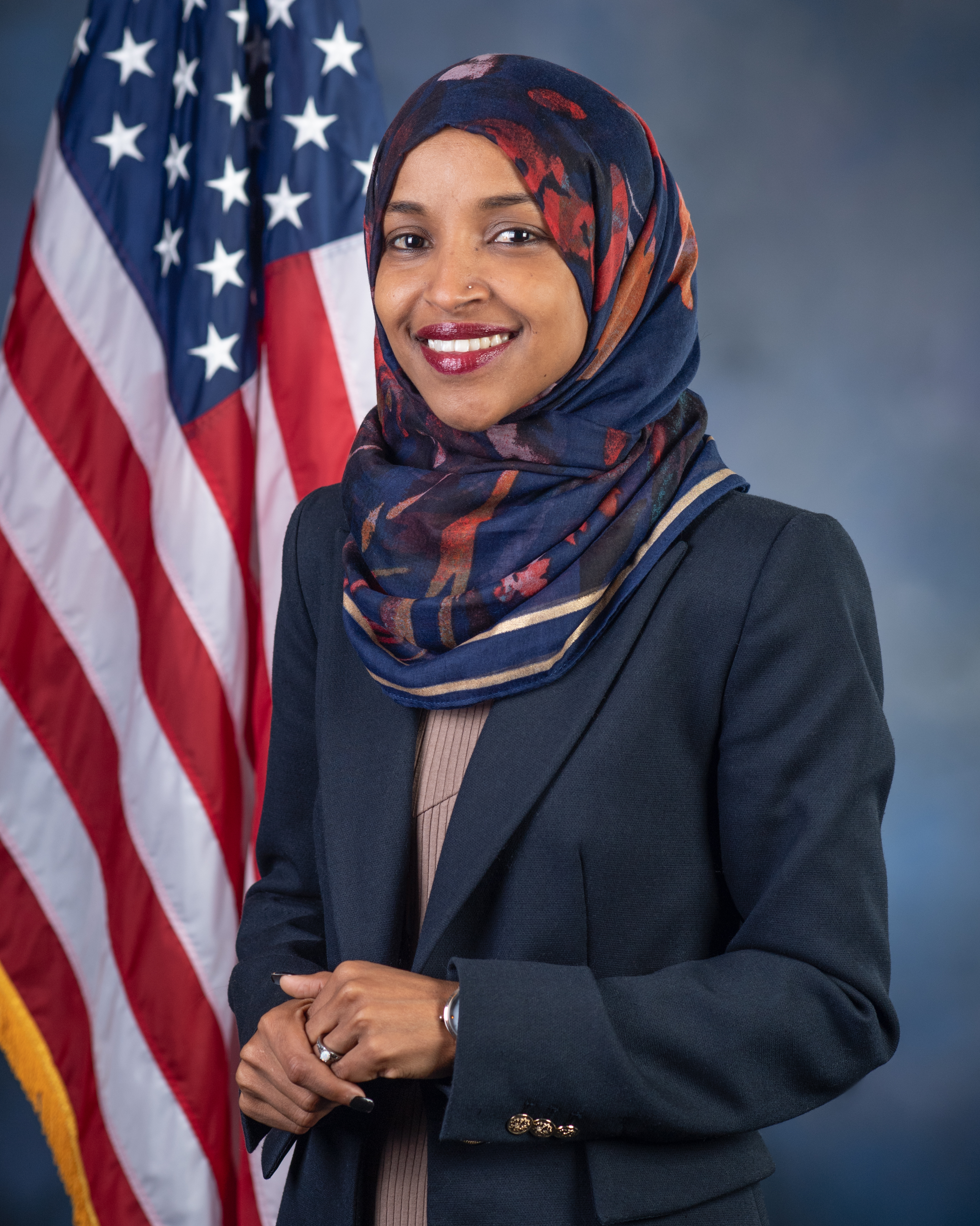 Official congressional portrait of Rep. Ilhan Omar of Minnesota