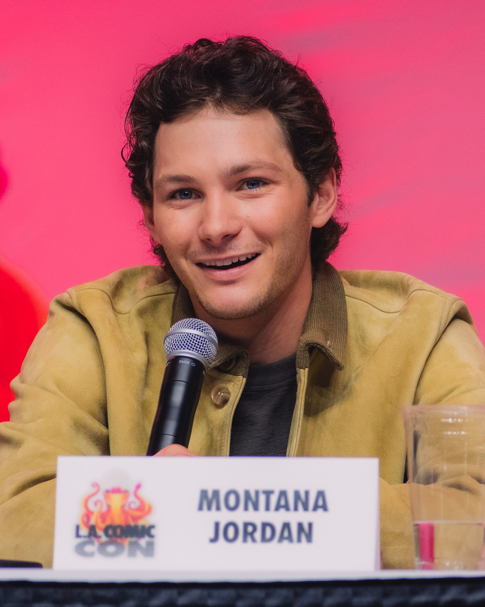 Montana Jordan speaking at Los Angeles Comic Con in September 2025