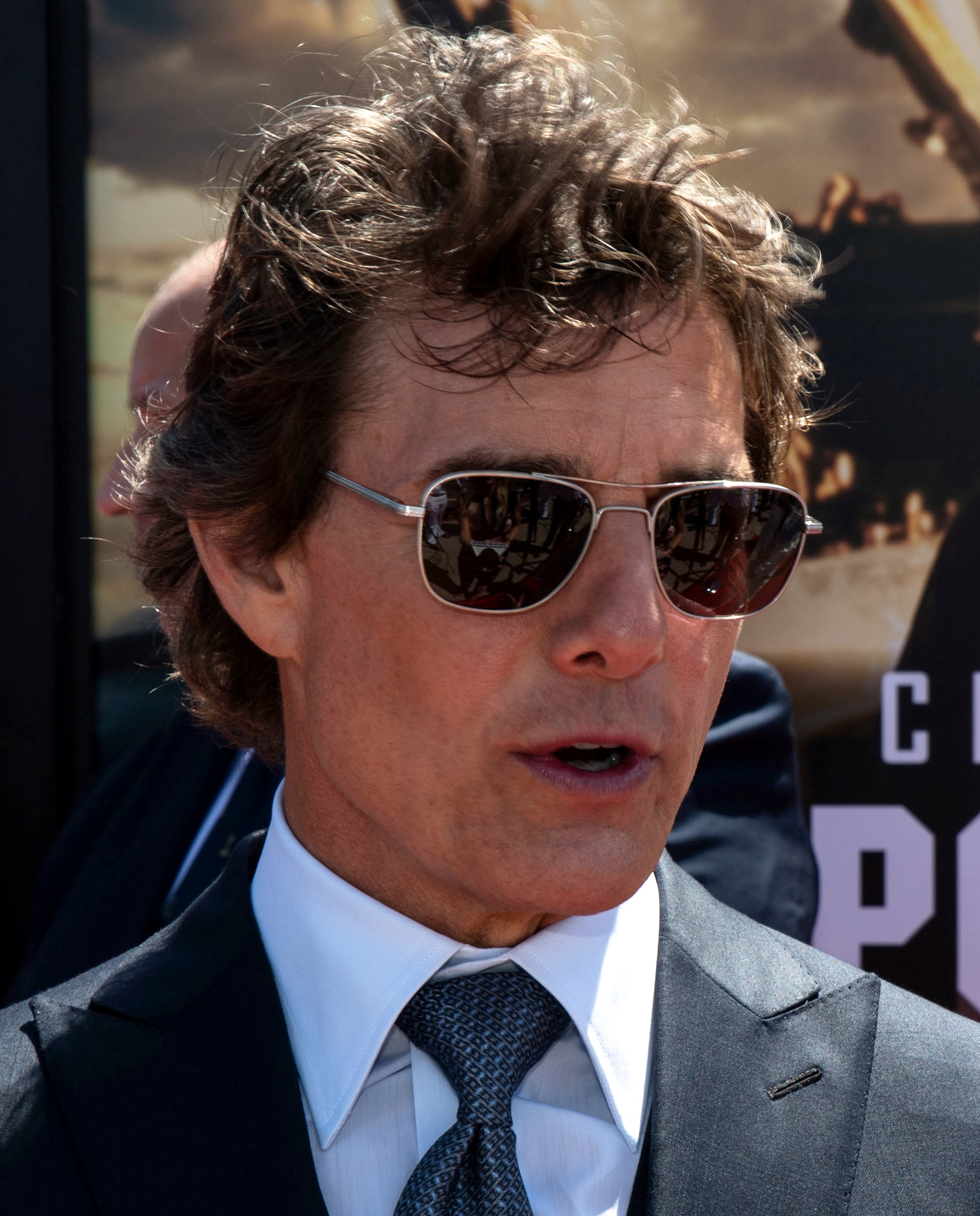 Tom Cruise at the Top Gun Maverick premiere in 2022