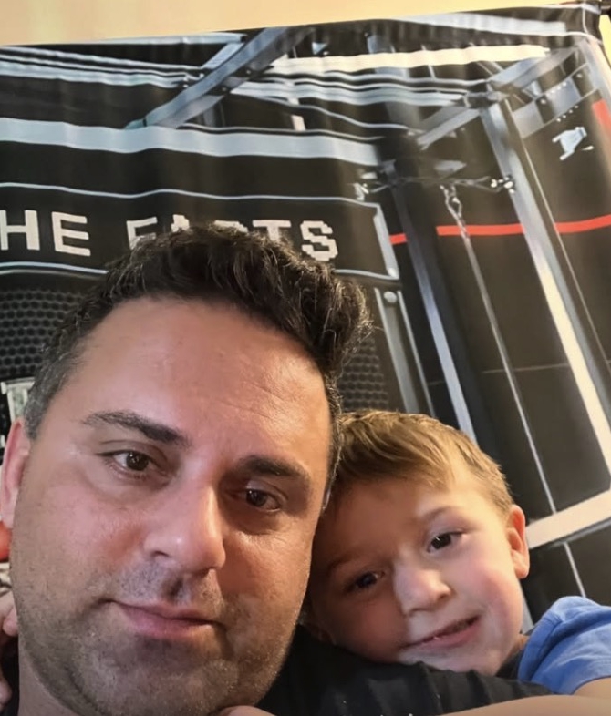 An Instagram story post by Terrick El Guindy shows a tribute to his 6-year-old son.